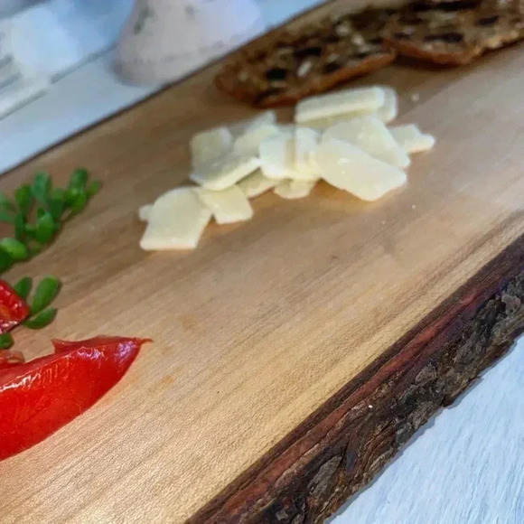 Charcuterie board. Live Edge MAPLE. CUSTOM MADE. BRANCH HANDLES, OILED FOOD SAFE - Picture 4 of 13